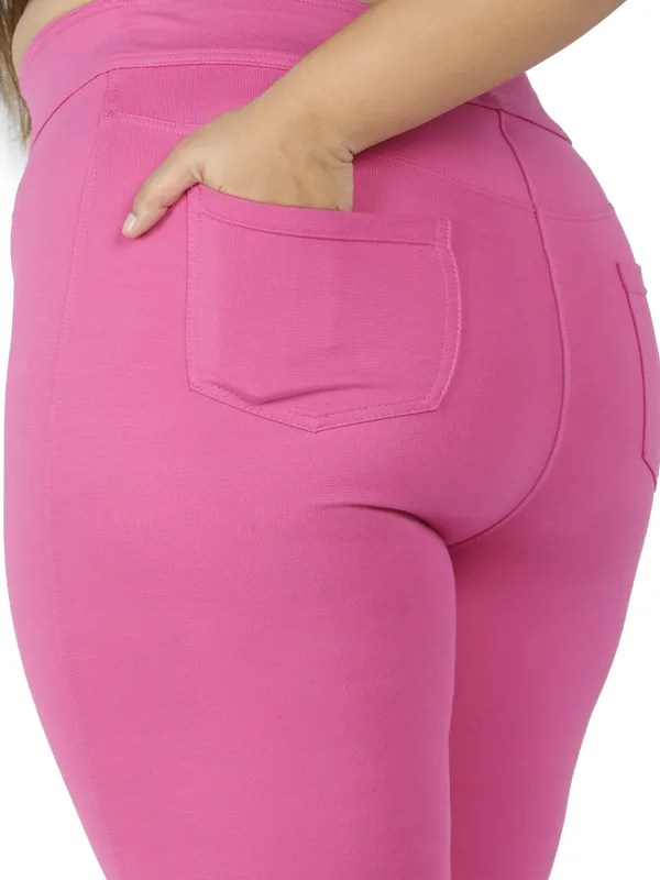 Pink_Tummy_Tucker_Capris_For_Women