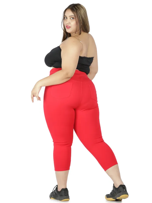 Red_Tummy_Tucker_Capris_For_Women