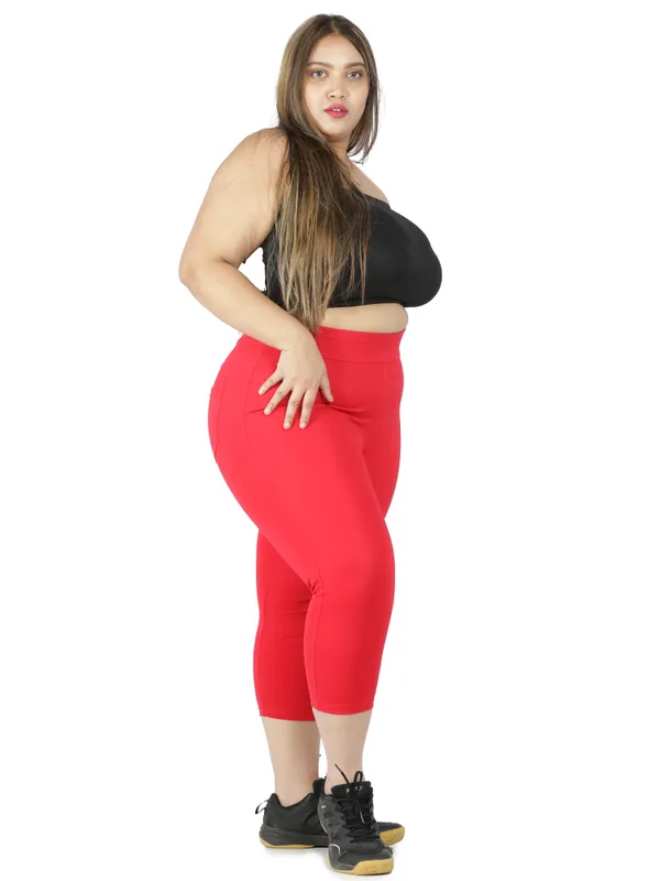 Red_Tummy_Tucker_Capris_For_Women