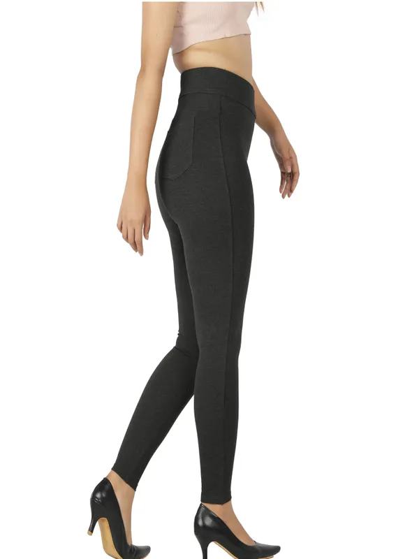 Charcoal_Tummy_Tucker_Jeggings_For_Women