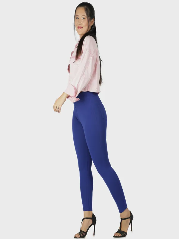 Royal_Blue_Tummy_Tucker_Jeggings_For_Women