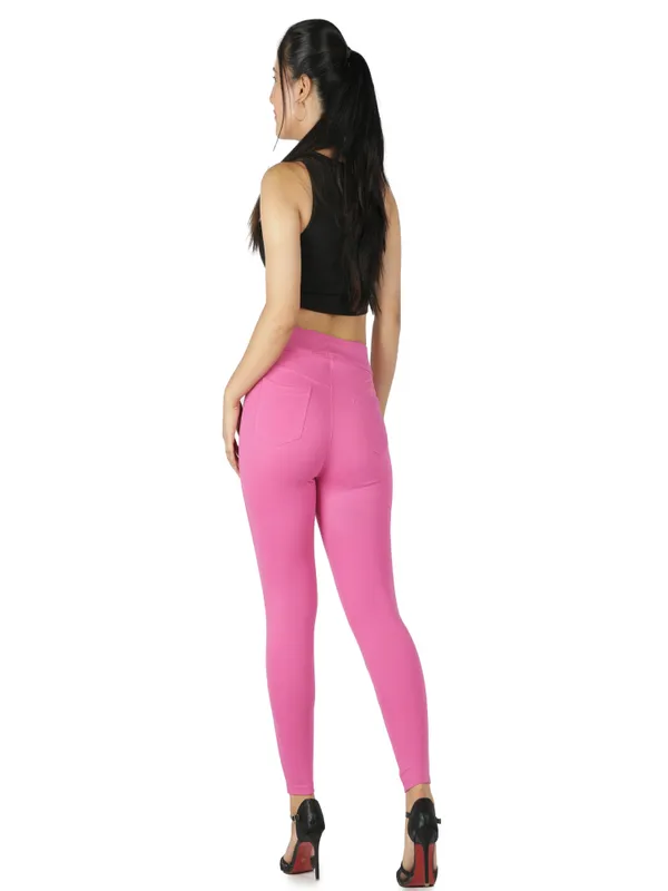 Pink_Tummy_Tucker_Jeggings_For_Women