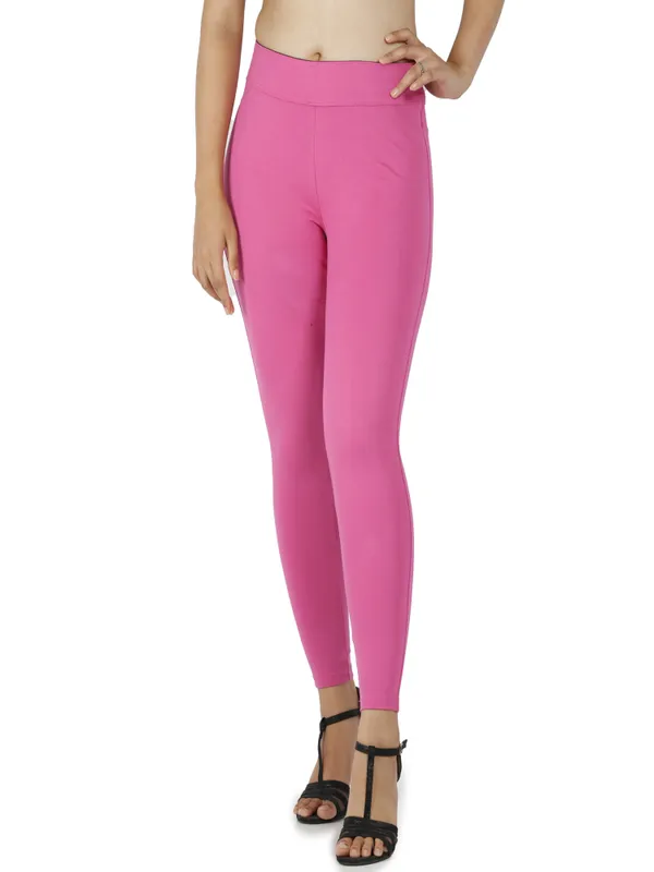 Pink_Tummy_Tucker_Jeggings_For_Women