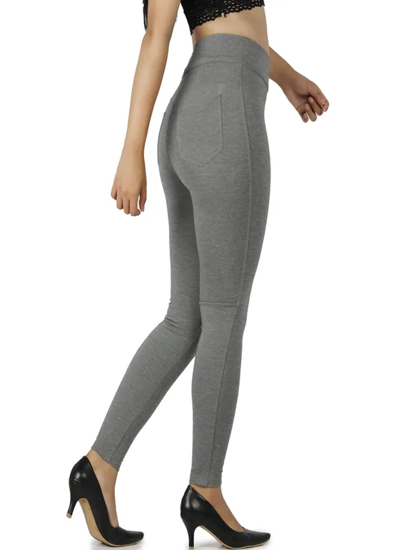 Grey_Tummy_Tucker_Jeggings_For_Women