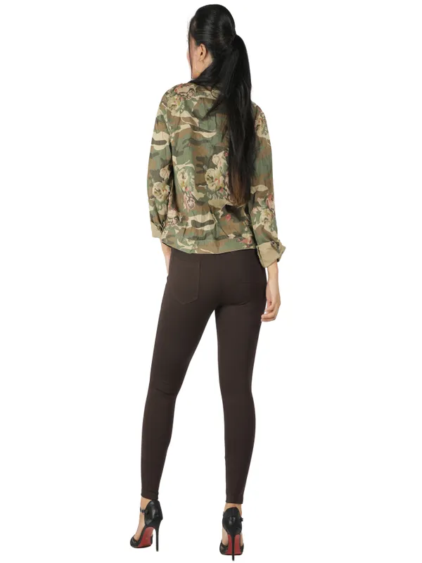 Coffee_Brown_Tummy_Tucker_Jeggings_For_Women