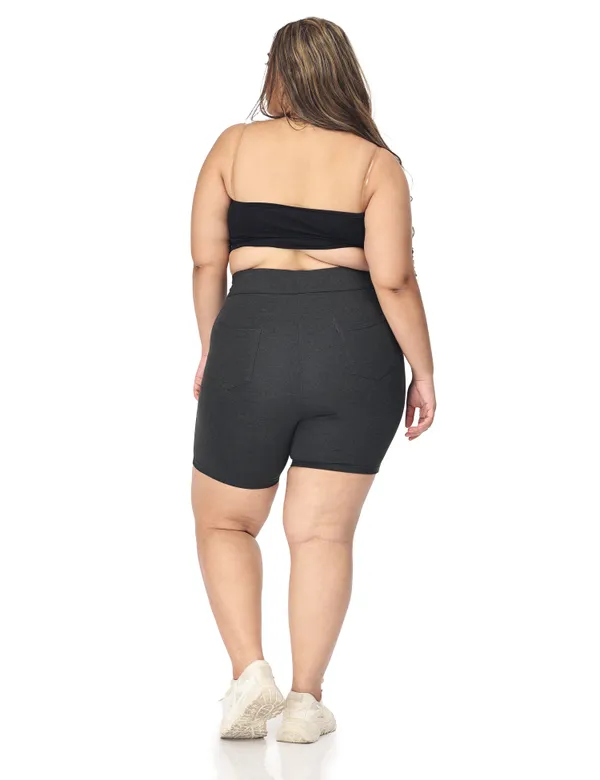 Charcoal_Compression_Shorts_For_Women