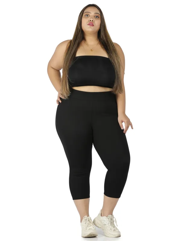 Black_Plus_Size_Tummy_Tucker_Capri_For_Women