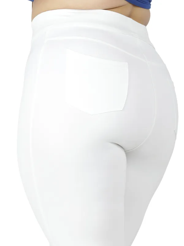 White_Plus_Size_Tummy_Tucker_Capri_For_Women