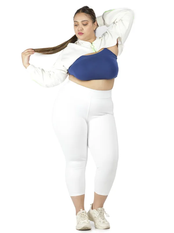 White_Plus_Size_Tummy_Tucker_Capri_For_Women
