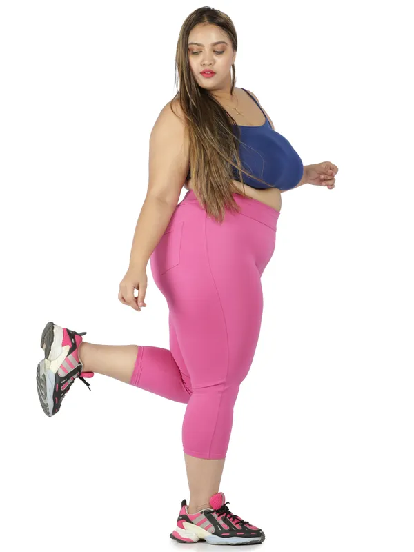 Pink_Plus_Size_Tummy_Tucker_Capri_For_Women