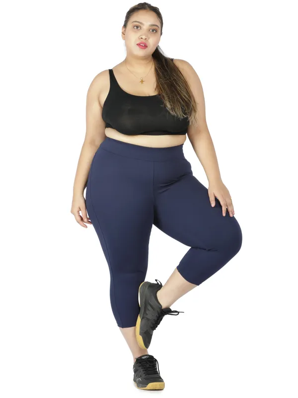 Navy_Plus_Size_Tummy_Tucker_Capri_For_Women
