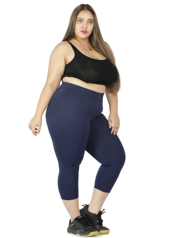 Navy_Plus_Size_Tummy_Tucker_Capri_For_Women