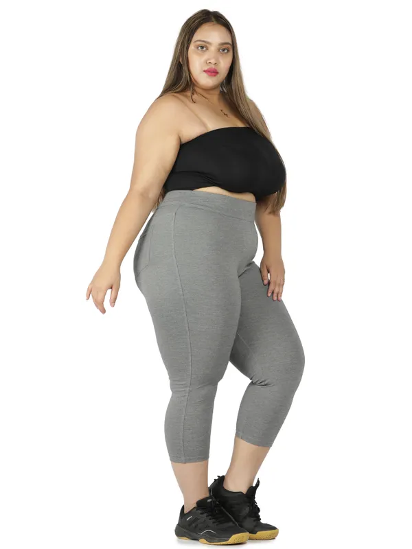 Grey_Plus_Size_Tummy_Tucker_Capri_For_Women