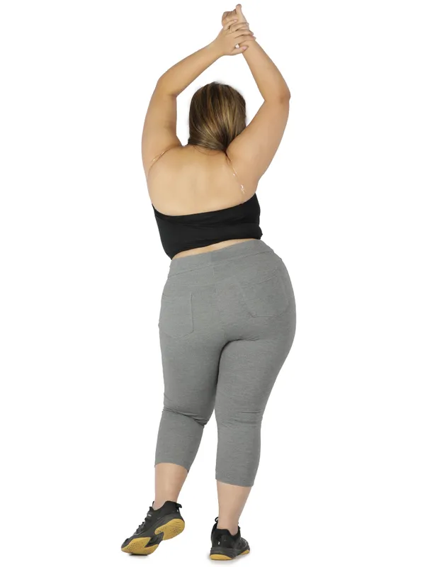Grey_Plus_Size_Tummy_Tucker_Capri_For_Women
