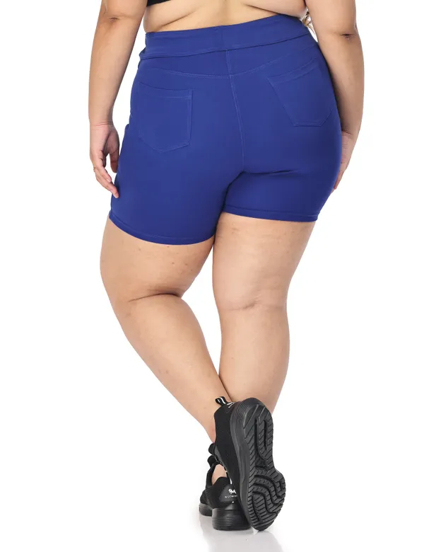 Royal_Blue_Plus_Size_Tummy_Tucker_Shorts_For_Women