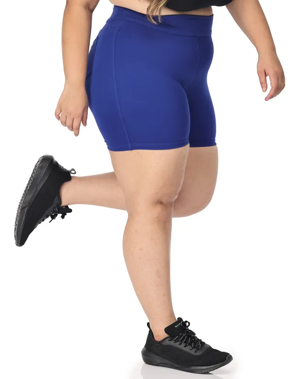Royal_Blue_Plus_Size_Tummy_Tucker_Shorts_For_Women