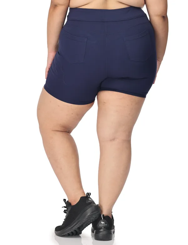 Navy_Plus_Size_Tummy_Tucker_Shorts_For_Women
