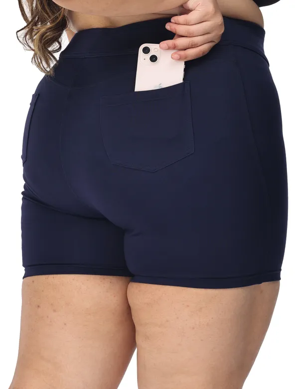 Navy_Plus_Size_Tummy_Tucker_Shorts_For_Women