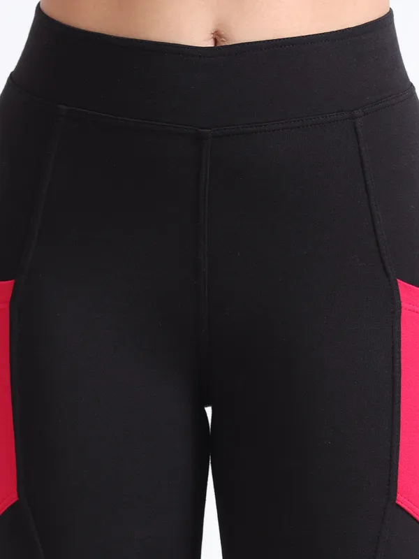 Black_&_Dark_Pink_Curvy_Thigh_Ankle_Sports_For_Women