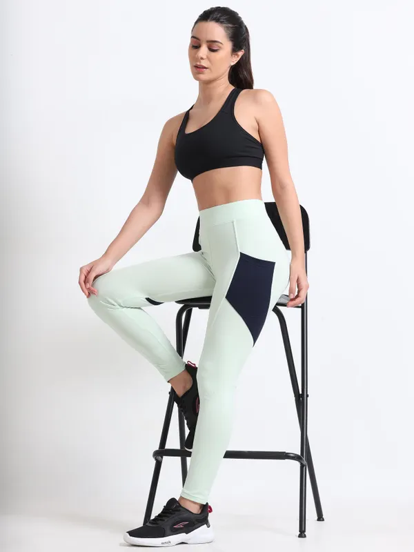 Pistachio_&_Navy_Curvy_Thigh_Ankle_Sports_For_Women