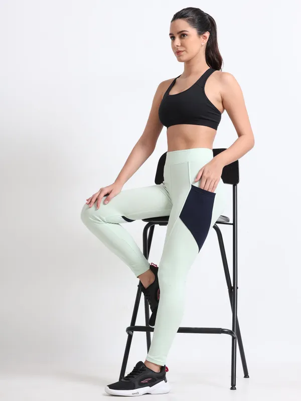 Pistachio_&_Navy_Curvy_Thigh_Ankle_Sports_For_Women