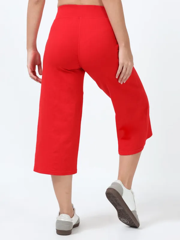 Dark_Pink_Cotton_Spandex_Cropped_Length_For_Women