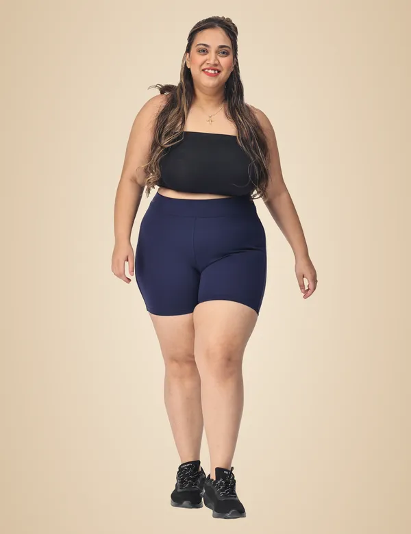 Navy_Compression_Shorts_For_Women