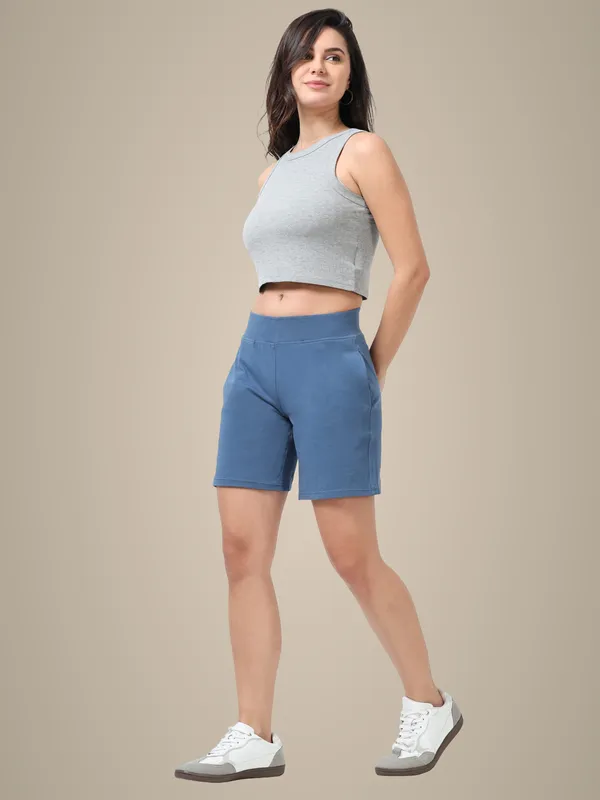 Indigo_Shorts_Cotton_For_Women