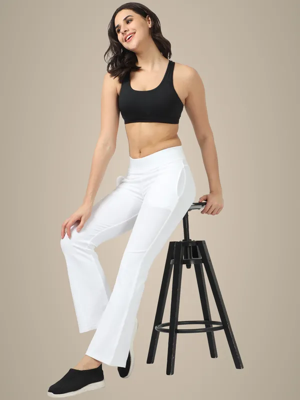 White_Cotton_Ladies_Pant_Formal_For_Women