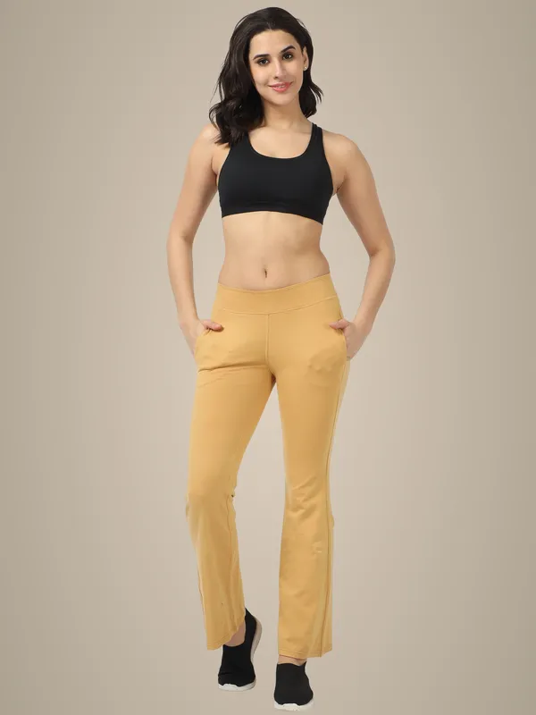 Khaki_Cotton_Ladies_Pant_Formal_For_Women