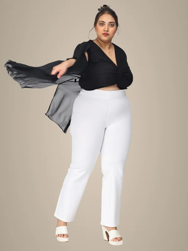 White_Plus_Size_Tummy_Tucker_For_Formal_Trouser_For_Women