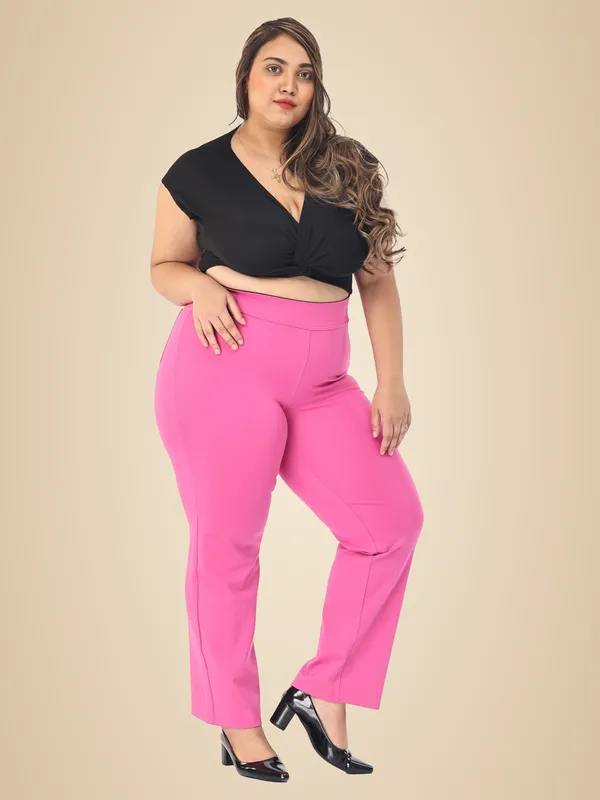Pink_Plus_Size_Tummy_Tucker_For_Formal_Trouser_For_Women