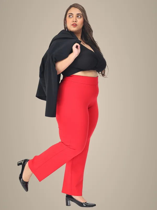 Red_Plus_Size_Tummy_Tucker_For_Formal_Trouser_For_Women