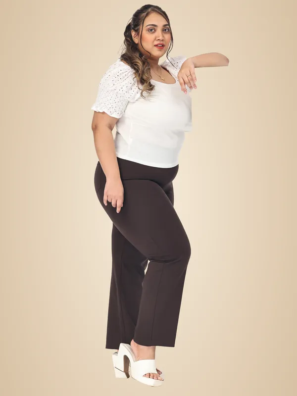 Coffee_Brown_Plus_Size_Tummy_Tucker_For_Formal_Trouser_For_Women