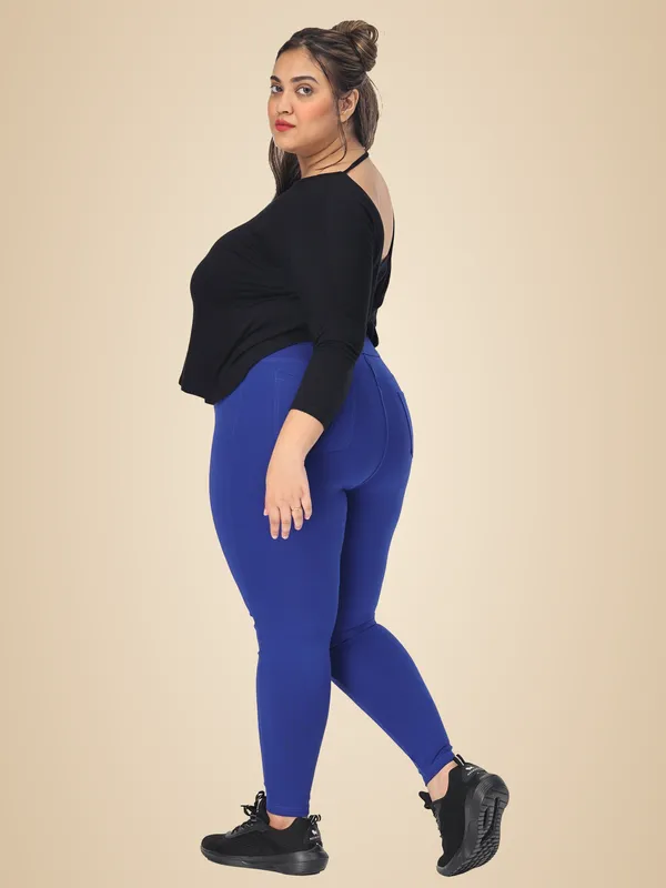 Royal_Blue_Plus_Size_Tummy_Tucker_Jegging_For_Women