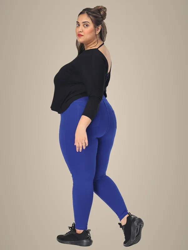Royal_Blue_Plus_Size_Tummy_Tucker_Jegging_For_Women
