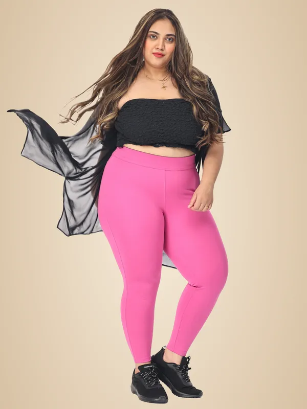Pink_Plus_Size_Tummy_Tucker_Jegging_For_Women