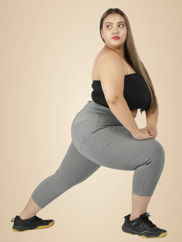 Grey_Tummy_Tucker_Capris_For_Women