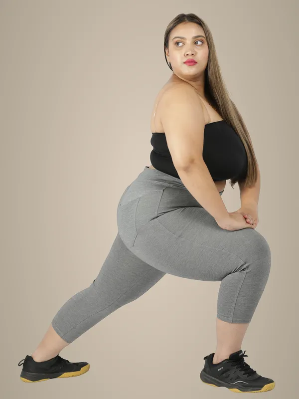 Grey_Tummy_Tucker_Capris_For_Women