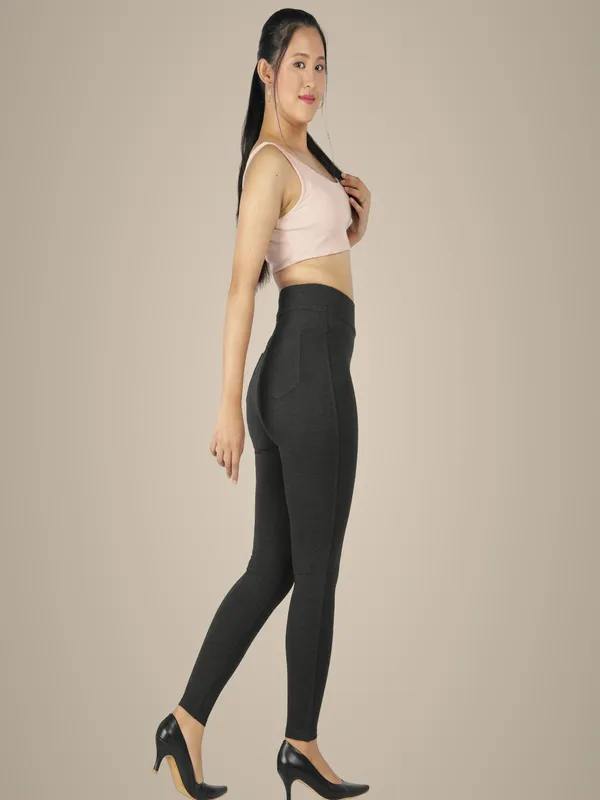 Charcoal_Tummy_Tucker_Jeggings_For_Women