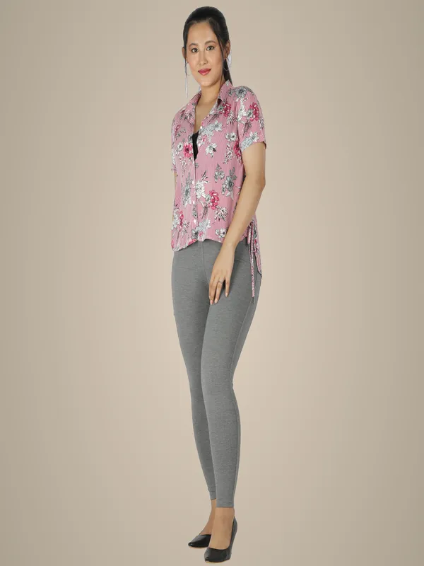 Grey_Tummy_Tucker_Jeggings_For_Women