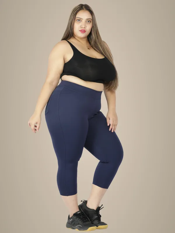 Navy_Plus_Size_Tummy_Tucker_Capri_For_Women