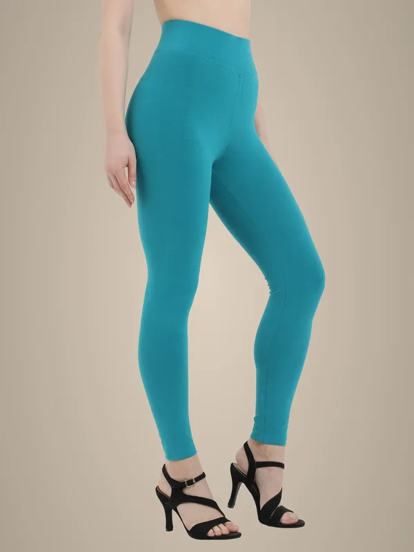 Aqua_Plus_Size_Cotton_Spandex_Ankle_Leggings_For_Women