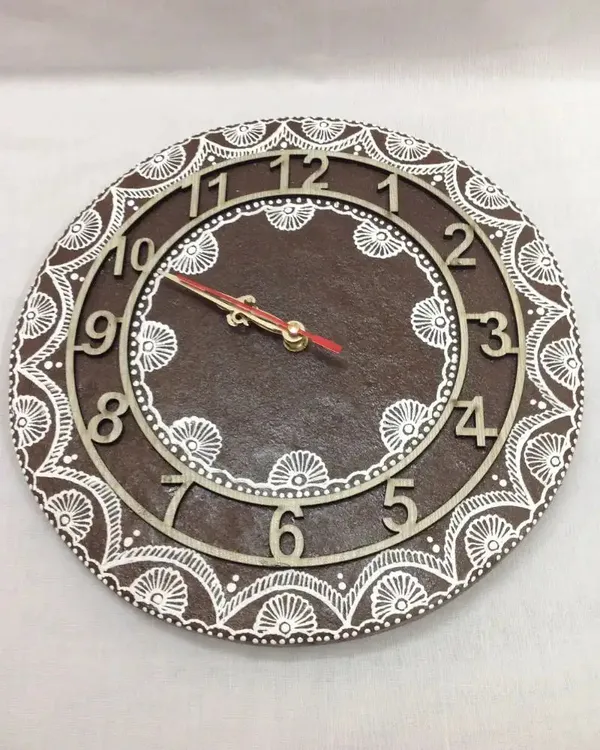 Brown_Cow_Dung_Wall_Clock