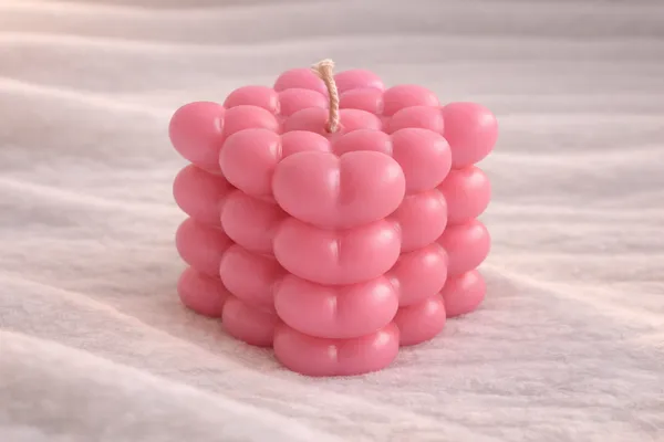 Pink_Heart_Bubble_Candles_Soya_Wax_Candle_For_Home_(Pack_Of_2_)