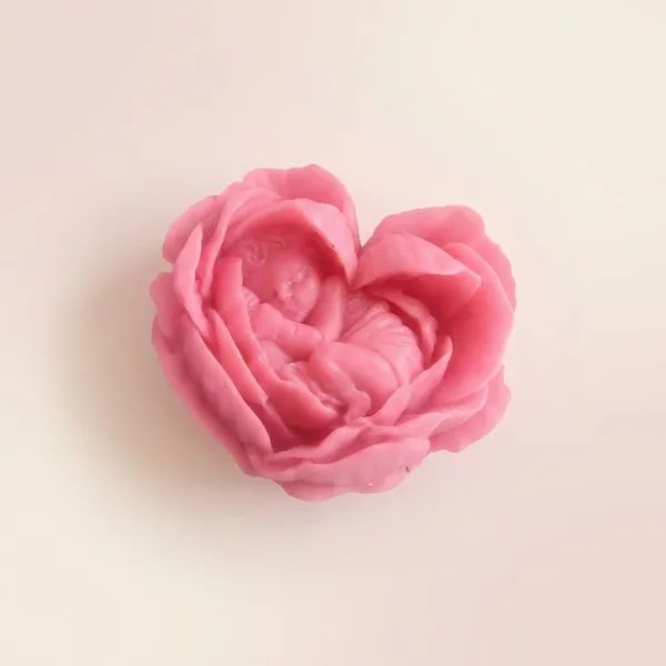 Pink_Baby_Petal_Heart_Soya_Wax_Candle_For_Home_(Pack_Of_2_)