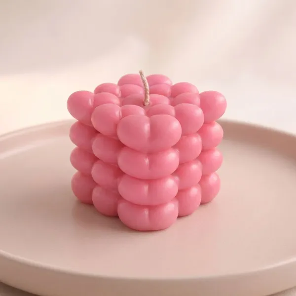 Pink_Heart_Bubble_Candles_Soya_Wax_Candle_For_Home_(Pack_Of_2_)