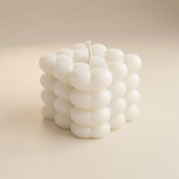 White_Heart_Bubble_Candles_Soya_Wax_Candle_For_Home_(Pack_Of_2_)