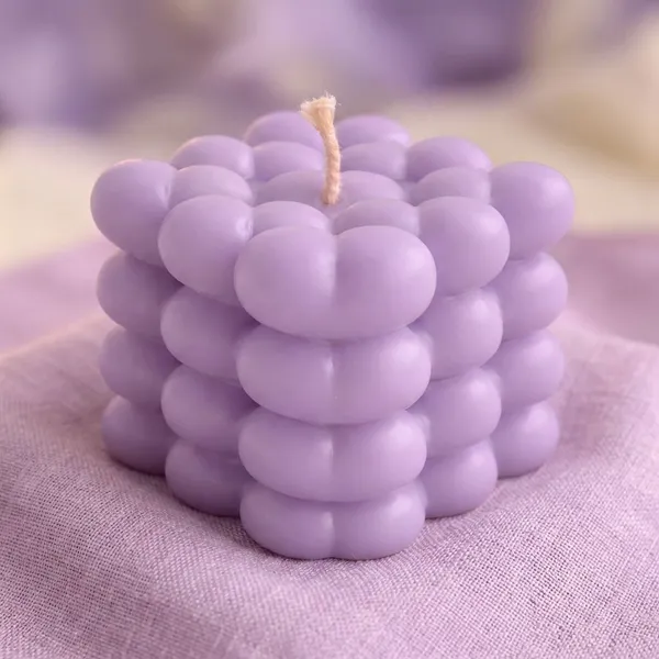 Lavender_Heart_Bubble_Candles_Soya_Wax_Candle_For_Home_(Pack_Of_2_)