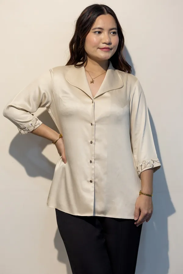 CLAIRE_Off_White_Giza_Cotton_Premium_&_Elegant_Shirt_For_Women